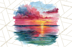 Watercolor Inspirational Landscape Backgrounds Product Image 4