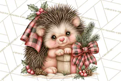 Buffalo Plaid Christmas PNG Clipart Product Image 5