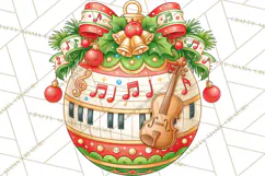 Multi Themed Christmas Ornament Clipart PNG Product Image 5
