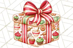 Multi Christmas Gifts Clipart PNG, Themed Wrapped Presents Product Image 5