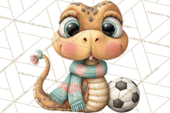 Cute Snake Clipart Pastel Reptile PNG Product Image 4