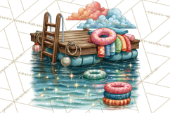 Lake Life Booze Clipart PNG Product Image 5