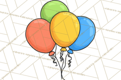 Birthday Party Clipart PNG Graphics, Birthday PNG Product Image 4