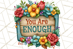Heartfelt Inspirational Floral PNG Clipart Product Image 5