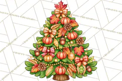 Multi Themed Christmas Trees Clipart PNG Product Image 5