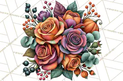 Halloween Floral Clipart PNG Spooky Flowers Images Product Image 5