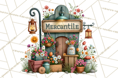 Small Town Summer Clipart PNG Scenes Product Image 2