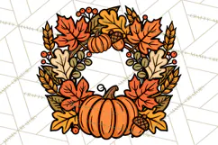 Cozy Fall Clipart PNG Autumn Harvest Illustrations Product Image 3