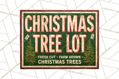 Vintage Christmas Signs Clipart PNG Product Image 2