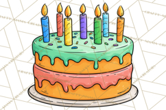 Birthday Party Clipart PNG Graphics, Birthday PNG Product Image 5