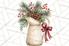 Vintage Farmhouse Christmas Decor PNG Product Image 2