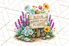 Heartfelt Inspirational Floral PNG Clipart Product Image 3