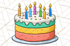 Birthday Party Clipart PNG Graphics, Birthday PNG Product Image 2