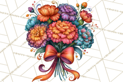 Halloween Floral Clipart PNG Spooky Flowers Images Product Image 3