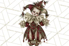 Christmas Circus Clipart, Vintage Christmas Circus PNG Product Image 3