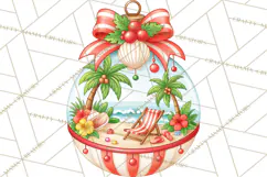Multi Themed Christmas Ornament Clipart PNG Product Image 3