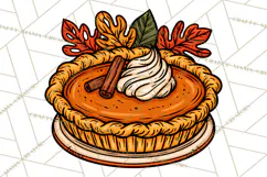 Cozy Fall Clipart PNG Autumn Harvest Illustrations Product Image 4