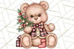 Buffalo Plaid Christmas PNG Clipart Product Image 4
