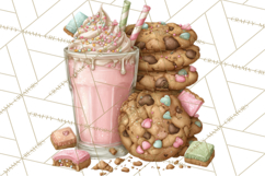 Milk Cookies Candy Chocolate Dessert Clipart PNG Product Image 3