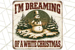 Vintage Christmas Metal Sign Clipart, Funny, Inspirational Product Image 4