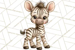 Safari Clipart African Animals Watercolor PNG Product Image 4