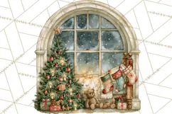 Christmas Through The Window PNG Clipart Product Image 4