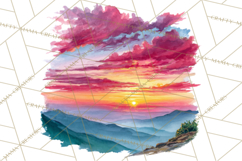 Watercolor Inspirational Landscape Backgrounds Product Image 3