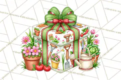 Multi Christmas Gifts Clipart PNG, Themed Wrapped Presents Product Image 3
