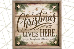 Farmhouse Christmas Signs PNG Product Image 4