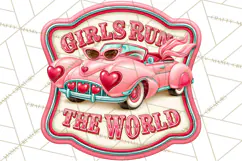 Girl Power Retro Diner Sign PNG Clipart Product Image 2