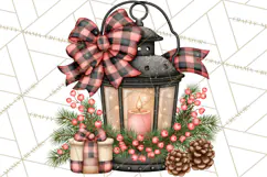 Buffalo Plaid Christmas PNG Clipart Product Image 5