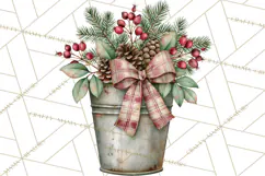 Vintage Farmhouse Christmas Decor PNG Product Image 5