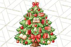 Multi Themed Christmas Trees Clipart PNG Product Image 5