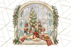 Christmas Through The Window PNG Clipart Product Image 2