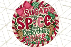 Whimsical Christmas Door Sign Clipart PNG, Merry and Bright Product Image 2