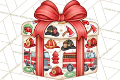 Multi Christmas Gifts Clipart PNG, Themed Wrapped Presents Product Image 2