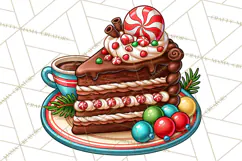 Cocoa Christmas Clipart, Chocolate Coffee Holiday PNG Product Image 2