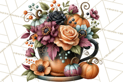Halloween Floral Clipart PNG Spooky Flowers Images Product Image 2