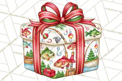Multi Christmas Gifts Clipart PNG, Themed Wrapped Presents Product Image 3