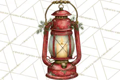 Vintage Farmhouse Christmas Decor PNG Product Image 3