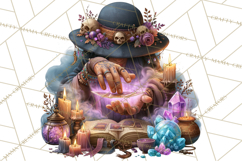 Witch Psychic Gothic Supernatural Clipart PNG Product Image 3