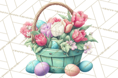 Easter Egg Hunt Clipart, Easter PNG, Sublimation Designs Product Image 2