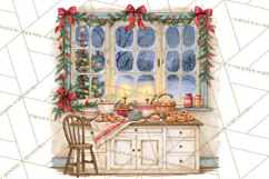 Christmas Through The Window PNG Clipart Product Image 3