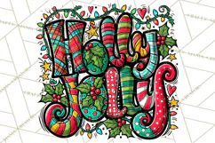 Whimsical Christmas Shirt Graphic PNG Holiday Doodle Quote Product Image 3