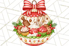 Multi Themed Christmas Ornament Clipart PNG Product Image 3