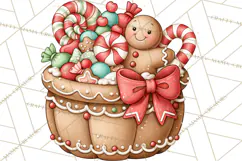 Downtown Gingerbread Town Accessories Clipart PNG Product Image 3