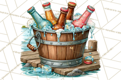 Lake Life Booze Clipart PNG Product Image 3