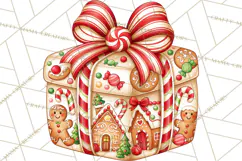 Multi Christmas Gifts Clipart PNG, Themed Wrapped Presents Product Image 4