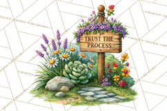 Heartfelt Inspirational Floral PNG Clipart Product Image 4
