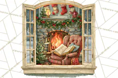 Christmas Through The Window PNG Clipart Product Image 4